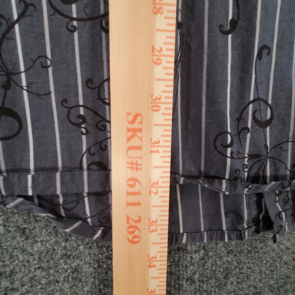 Wrangler Shirt Mens XXL Troubadour Collection George Strait Gray Striped Western - Picture 8 of 9